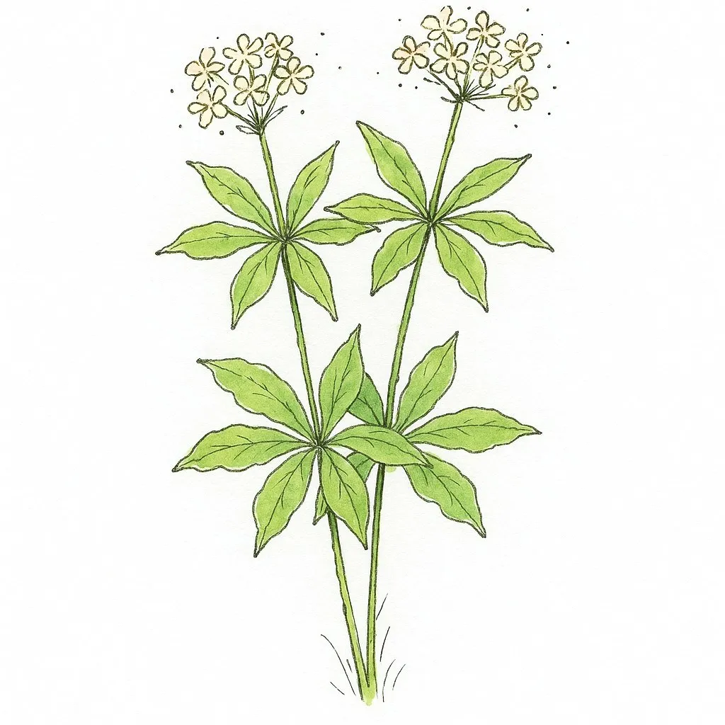 Aquarel van lievevrouwebedstro